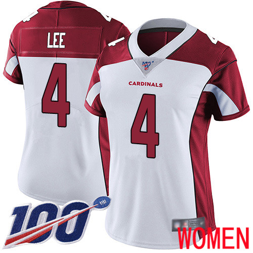 Arizona Cardinals Limited White Women Andy Lee Road Jersey NFL Football #4 100th Season Vapor Untouchable->women nfl jersey->Women Jersey